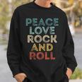 Peace Love Rock And Roll ピース・ラブ・ロックンロールtシャツ ロックンロール・ミュージック スウェットシャツ 彼への贈り物