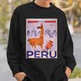 Peru レトロ ヴィンテージ 航空会社 トラベルポスター スウェットシャツ 彼への贈り物