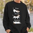 Posetretchavasanaジャック・ラッセル・テリア犬 長袖tシャツ スウェットシャツ 彼への贈り物