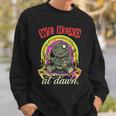 We Read At Dawn Frog Grimoire Book Sweatshirt Gifts for Him We Read At Dawn Frog Grimoire Book Sweatshirt Gifts for Him