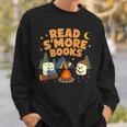 Read S'More Books Camping Outdoors Travel Campfire Smores Sweatshirt Gifts for Him