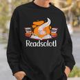 Readsolotl Book Lover & Axolotl Sweatshirt Gifts for Him