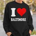 Red Heart I Love Baltimore スウェットシャツ 彼への贈り物