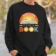 Retro Open Book Rainbow Reading Graphic Sweatshirt Gifts for Him