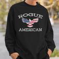 Rogue America ユーズド加工 アメリカ国旗 イーグル スウェットシャツ 彼への贈り物