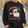He Sees What You'Ve Been Reading Dirty Spicy Books Women Sweatshirt Gifts for Him