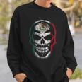 Skull Mexican Flag Mexicopraytyleintage スウェットシャツ 彼への贈り物