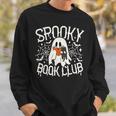 Spooky Book Club Cute Ghost Reading Book Halloween Costume Sweatshirt Gifts for Him
