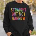Straight But Not Narrow レインボー Lgbtq Ally スウェットシャツ 彼への贈り物