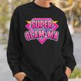 Super Glam-Ma Superhero Grandmother Comic Book Sweatshirt Gifts for Him