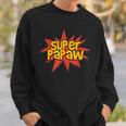 Super Grandfather Comic Book Hero Tshirt Super Papaw Sweatshirt Gifts for Him