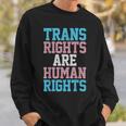 Trans Rights Are Human Rights Lgbtq トランスジェンダー フラッグ プライド スウェットシャツ 彼への贈り物