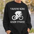 Triathlete Office Against Road Bike ランニング トライアスロンスポーツ スウェットシャツ 彼への贈り物