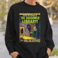 Vintage Horror Comic Book Cover Shadowed Library Zombie Sweatshirt Gifts for Him Vintage Horror Comic Book Cover Shadowed Library Zombie Sweatshirt Gifts for Him