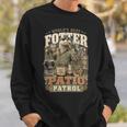 Worlds Best Fotter パティオ パトロール 裏庭 カワウソ しゃれ 誕生日 長袖tシャツ スウェットシャツ 彼への贈り物