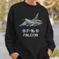 キッズ アメリカ空軍の航空機戦闘機f16ファルコン スウェットシャツ 彼への贈り物