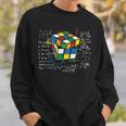 キューブマジック 数学方程式 レトロ オタクルービック 長袖tシャツ スウェットシャツ 彼への贈り物
