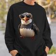 サングラスをかけたペンギン アニマル・フレンド ラブ・キュート・ペンギン スウェットシャツ 彼への贈り物