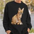 サーバル アニマル サーバルズ アフリカン ワイルドキャット サーバルキャット ワイルドキャット スウェットシャツ 彼への贈り物