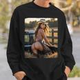 セクシーガールグラフィックtシャツ カウガールピンナップガール 4 スウェットシャツ 彼への贈り物