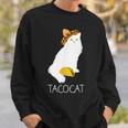 タコキャット-楽しい猫の回文 スウェットシャツ 彼への贈り物