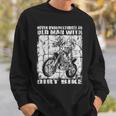 ダートバイクオールドマン スウェットシャツ 彼への贈り物