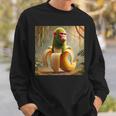 チンパンジーニ バナニーニ 長袖tシャツ スウェットシャツ 彼への贈り物