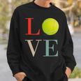 テニス Love バスケ 面白tシャツ おもしろ 服 オリジナル テニス部 おもしろグッズ ネタ メンズ スウェットシャツ 彼への贈り物