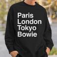 パリ東京ロンドンボウイ ギフトデザイン Bowieouvenir スウェットシャツ 彼への贈り物