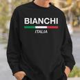 ビアンキ イタリア 家族名 イタリア 国旗 長袖tシャツ スウェットシャツ 彼への贈り物