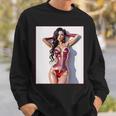 ホットガールオンtシャツ 男性用 セクシー巨乳sfピンナップガール 長袖tシャツ スウェットシャツ 彼への贈り物