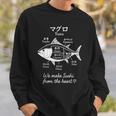 マグロ寿司切り図デザイン 日本料理グラフィック スウェットシャツ 彼への贈り物