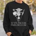 ラテン語の引用句 -Iis Pacem Para Bellum 古代ローマpqr 長袖tシャツ スウェットシャツ 彼への贈り物
