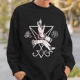 ルシファーの悪魔の紋章 五芒星とリヴァアタン十字架 長袖tシャツ スウェットシャツ 彼への贈り物