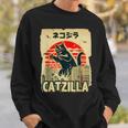 レトロキャットジラtシャツ 陽気な子猫と猫のビンテージポスター スウェットシャツ 彼への贈り物