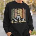 レトロマウントレーニア国立公園 Usヴィンテージマウントレーニア山 長袖tシャツ スウェットシャツ 彼への贈り物