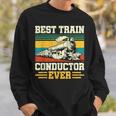 史上最高の電車の車掌 Conductor Railroad スウェットシャツ 彼への贈り物