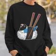 寿司ロール オウム I Kawaii Food I Blue-Masked Lovebird 長袖tシャツ スウェットシャツ 彼への贈り物