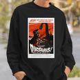 恐竜レトロヴィンテージ映画ポスタープリント 長袖tシャツ スウェットシャツ 彼への贈り物