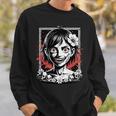 日本のゴス 不気味なエモ Y2k 日本ホラー アニメ 漫画 長袖tシャツ スウェットシャツ 彼への贈り物