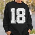 番号18シャツ、番号付き ヴィンテージ 18歳の誕生日 スウェットシャツ 彼への贈り物