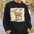 素敵な若いヤギの動物服。 スウェットシャツ 彼への贈り物