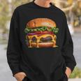 美味しそうなハンバーガー スウェットシャツ 彼への贈り物