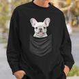 面白いtシャツ フレンチブルドッグ イヌ ポケット わんこ メンズ グッズ おもしろ 面白い 服 ネタ スウェットシャツ 彼への贈り物