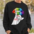 黙ってろよ Lgbtq スウェットシャツ 彼への贈り物