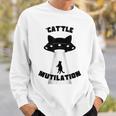 'Cat'tle Mutilation キャットルミューティレーション キャトルミューティレーション 猫 Ufo 宇宙 スウェットシャツ 彼への贈り物