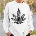 420 ウィードリーフスモーカー マリファナスモーカー メンズ レディース 曼荼羅 スウェットシャツ 彼への贈り物