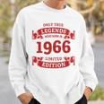 60歳の誕生日 還暦 真のレジェンドは1966年生まれ 長袖tシャツ スウェットシャツ 彼への贈り物