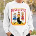 Caring For Your Evil Cat Retro Dark Humor Book Cover Premium Tri-Blend Sweatshirt Gifts for Him Caring For Your Evil Cat Retro Dark Humor Book Cover Premium Tri-Blend Sweatshirt Gifts for Him