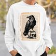 Edgar Allan Poe Raven Gothic Book Lover Sweatshirt Gifts for Him